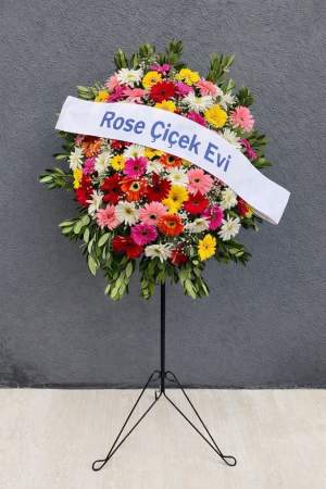 Renkli Gerberalı Ferforje