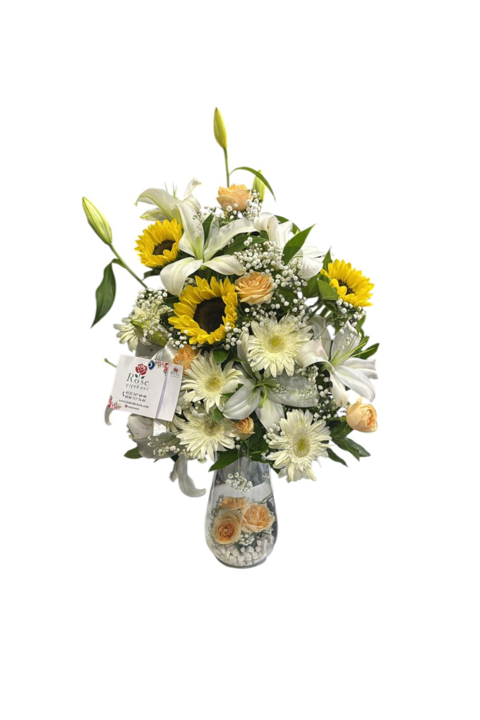 Cam Vazo İçerisinde Dev Aranjman Cam Vazo İçerisinde Dev Aranjman