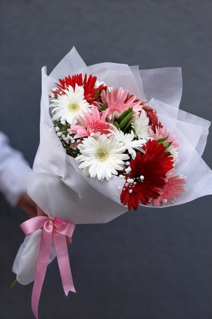 Renkli Gerbera Buketi 