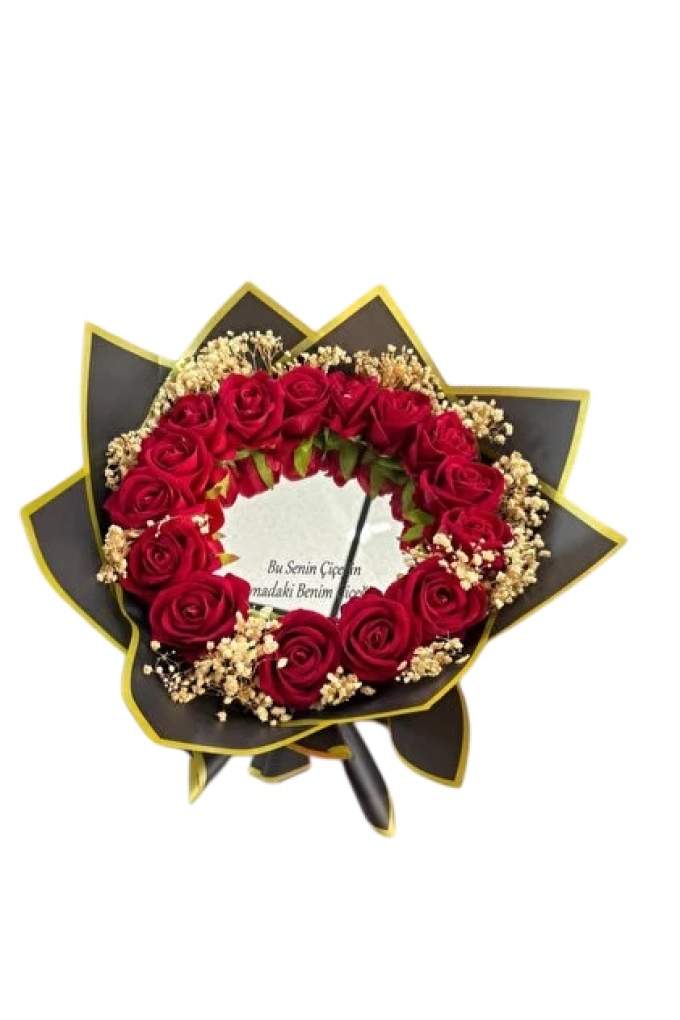 Yapay Gül Aynalı Buket