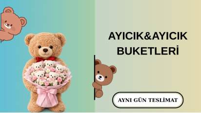 Peluş Ayıcık&Ayıcık-Şekerleme Buketleri