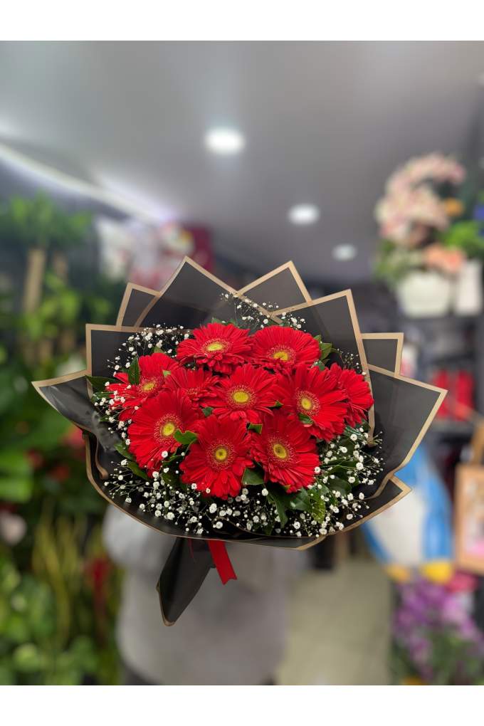 Kırmızı Gerbera Buketi