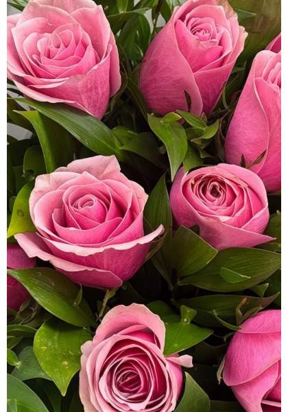 11 Adet Pembe Gül Buketi