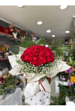 101 Adet Yerli Gül Söz Buketi