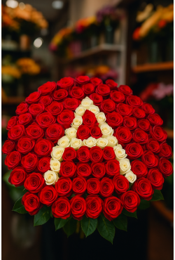 101 Gül Harfli Buket