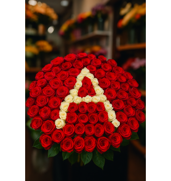 101 Gül Harfli Buket