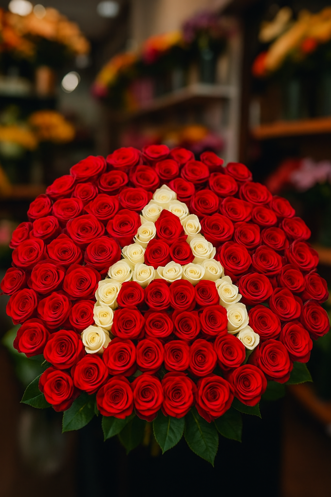 101 Gül Harfli Buket