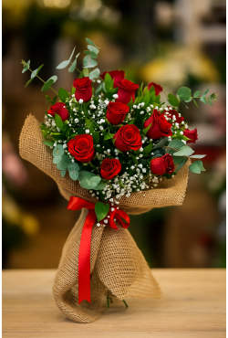 11 Kırmızı Gül Buketi