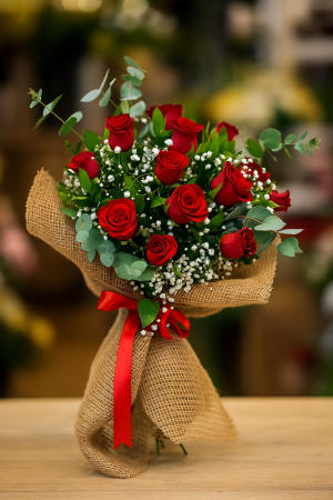 11 Kırmızı Gül Buketi