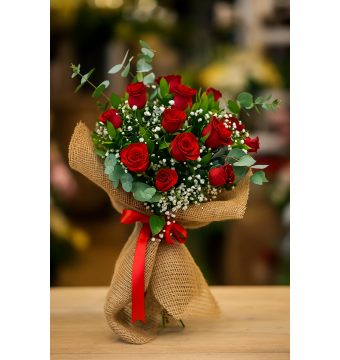 11 Kırmızı Gül Buketi