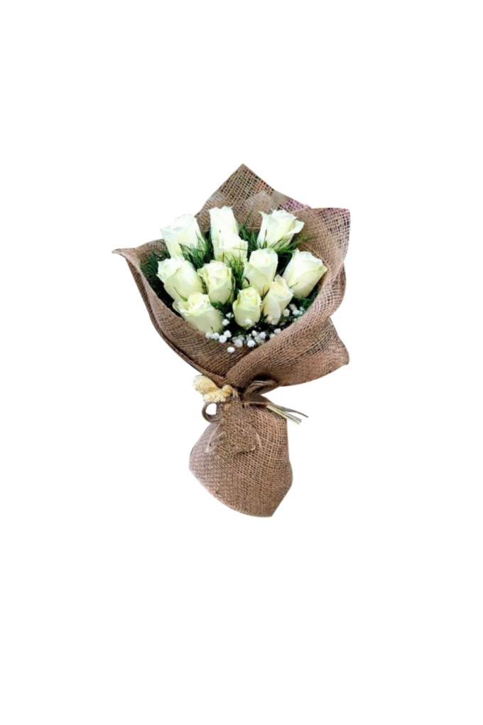 11li Beyaz Gül Buketi