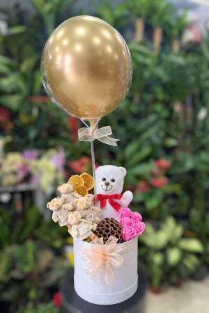 Ayıcık Ve Mini Ayıcık Aranjmanı