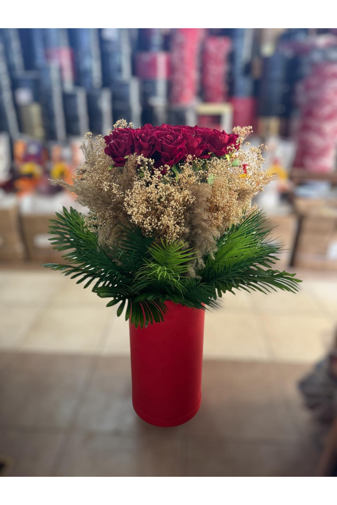 21 Adet Yapay Güllü Dev Kutu