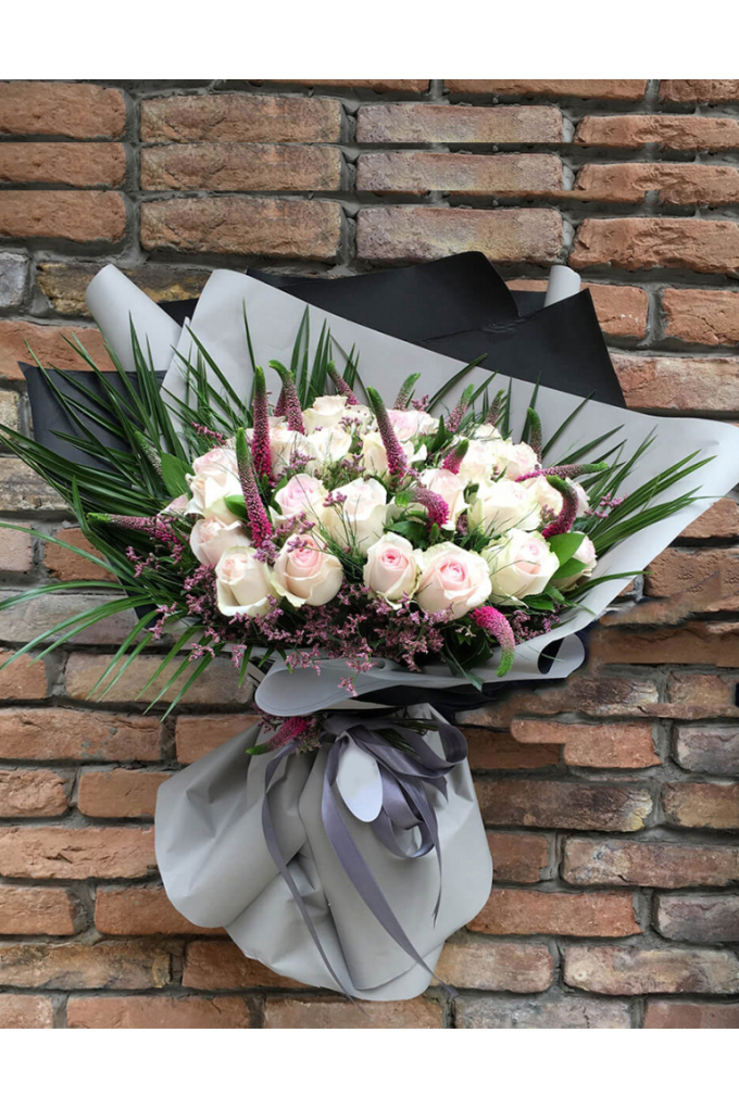 21 İthal Gül Buketi