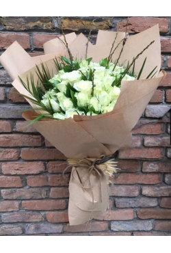 50 Adet İthal Bembeyaz Gül