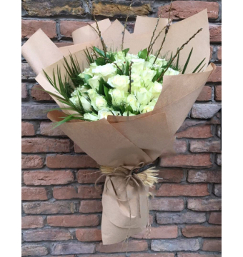 50 Adet İthal Bembeyaz Gül