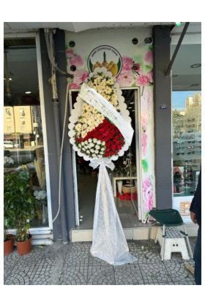 Renkli Gerberalı Çelenk