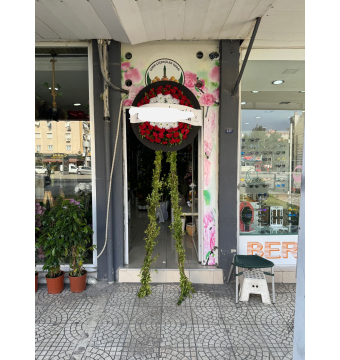 Cenaze Çelenk Kırmızı Beyaz