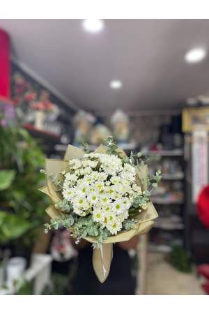 Beyaz Kasımpatı Buketi