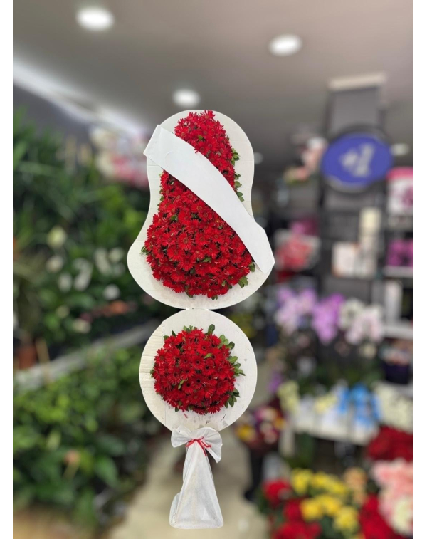 Kırmızı Çelenk Çiftli