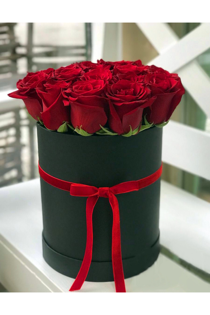 Kutuda 10 Gül Kırmızı