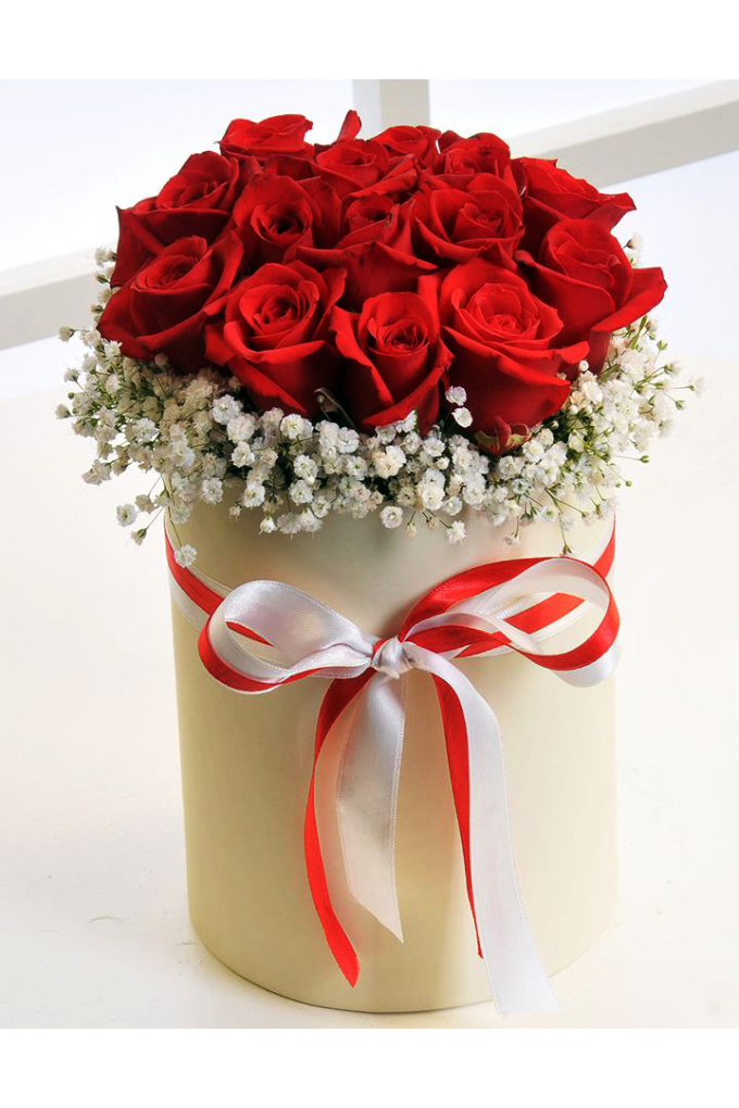 Kutuda Kırmızı güller