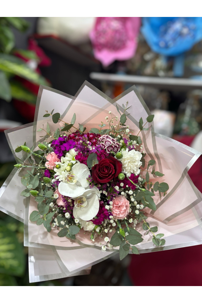 Mini Orkideli Buket Mini Orkideli Buket