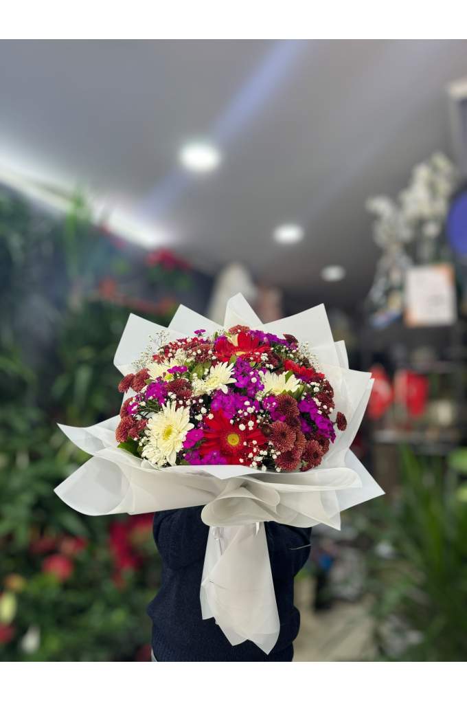 Renkli Büyük Mevsim Buketi